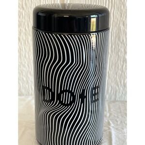 Everyday Dose Black White Wave Pattern glass Tumbler Mug